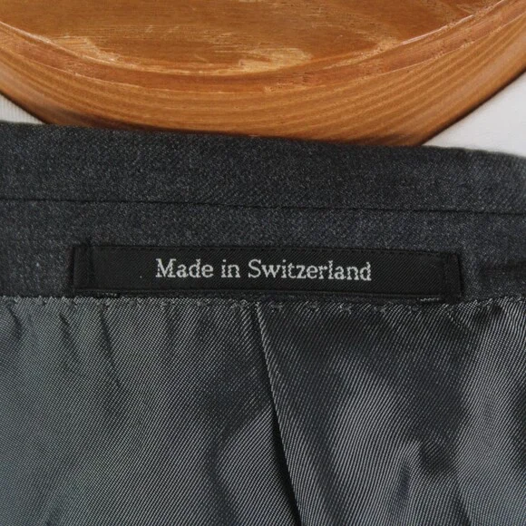 Ermenegildo Zegna Wool Two Piece Suit Size 66R (~52R US) In Solid Gray